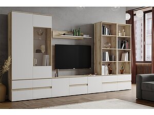 Мебель для гостиной ТЭКС Плейона (дуб делано, белый)